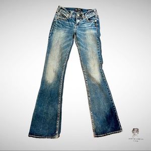 Silver Suki Mid Rise Bootcut Denim Size 27/30